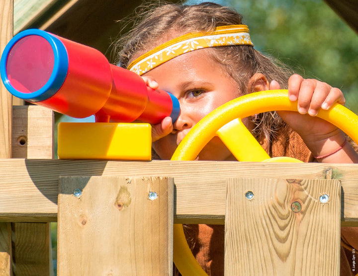 Jungle Nomad | Wooden climbing frame with swing & climbing net