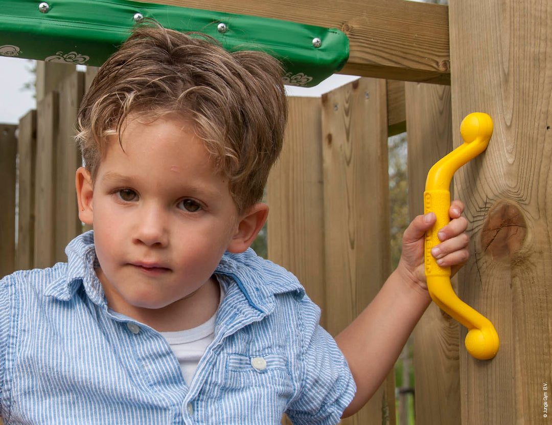 Jungle Sierra | Wooden climbing frame with slide & clatter bridge