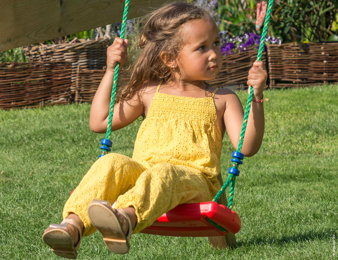 Jungle Safari | Wooden climbing frame with swing & climbing net