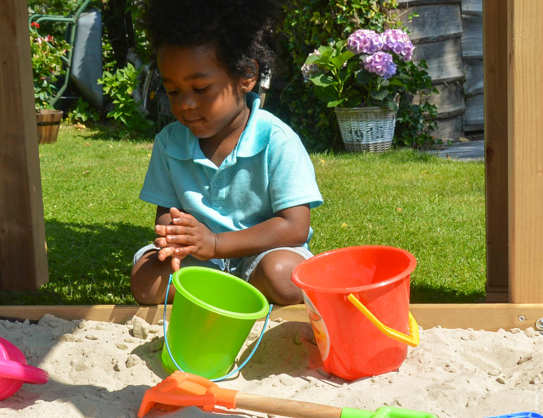 Jungle Chalet | Wooden climbing frame with slide & clatter bridge