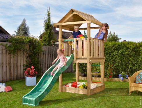 Spielturm aus Holz für Kleiner Garten • Jungle House